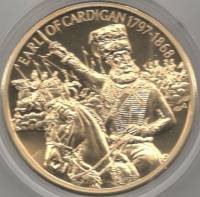 (2004) Монета Восточно-Карибские штаты 2004 год 2 доллара "Лорд Кардиган"  Позолота Медь-Никель  PRO